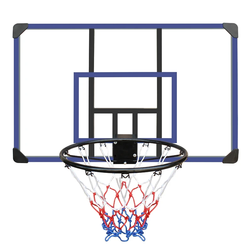Streamdale Wall-Mount Basketball Hoop, Shatterproof Back, Folding Hoop