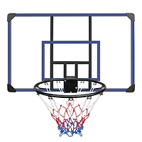 Streamdale Wall-Mount Basketball Hoop, Shatterproof Back, Folding Hoop