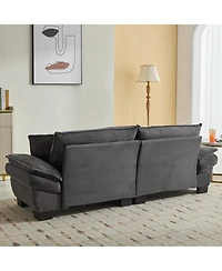 Streamdale Furniture Corduroy Sofa Sleeper Couch Loveseat Sofa with Pillows Comfy Upholstered Deep Seat Sofa for Bedroom, Living Room, Apartment, Offi