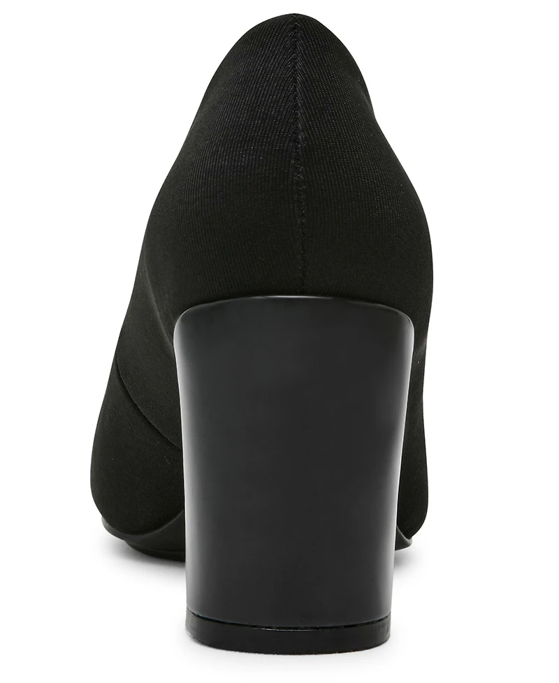 Anne Klein Women's Graham Round Toe Block Heel Pumps