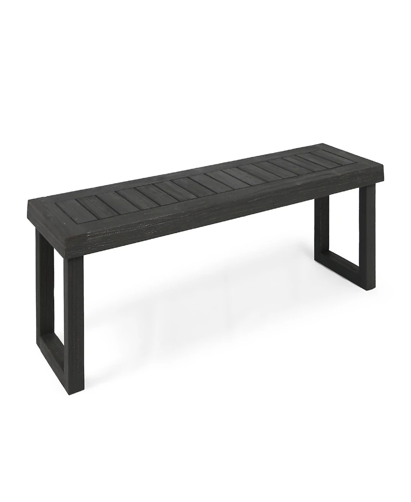 Streamdale Nestor Acacia Wood Outdoor Bench 60"W