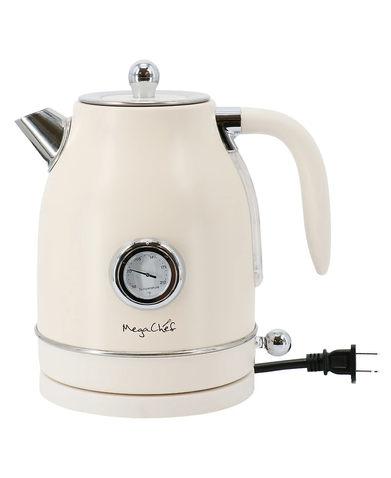 MegaChef 1.7 Quart Electric Kettle and 2 Slice Toaster Combo