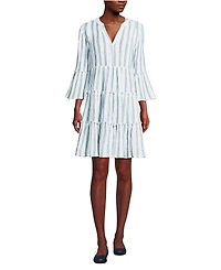 Lands' End Women's Gauze Tiered Dress