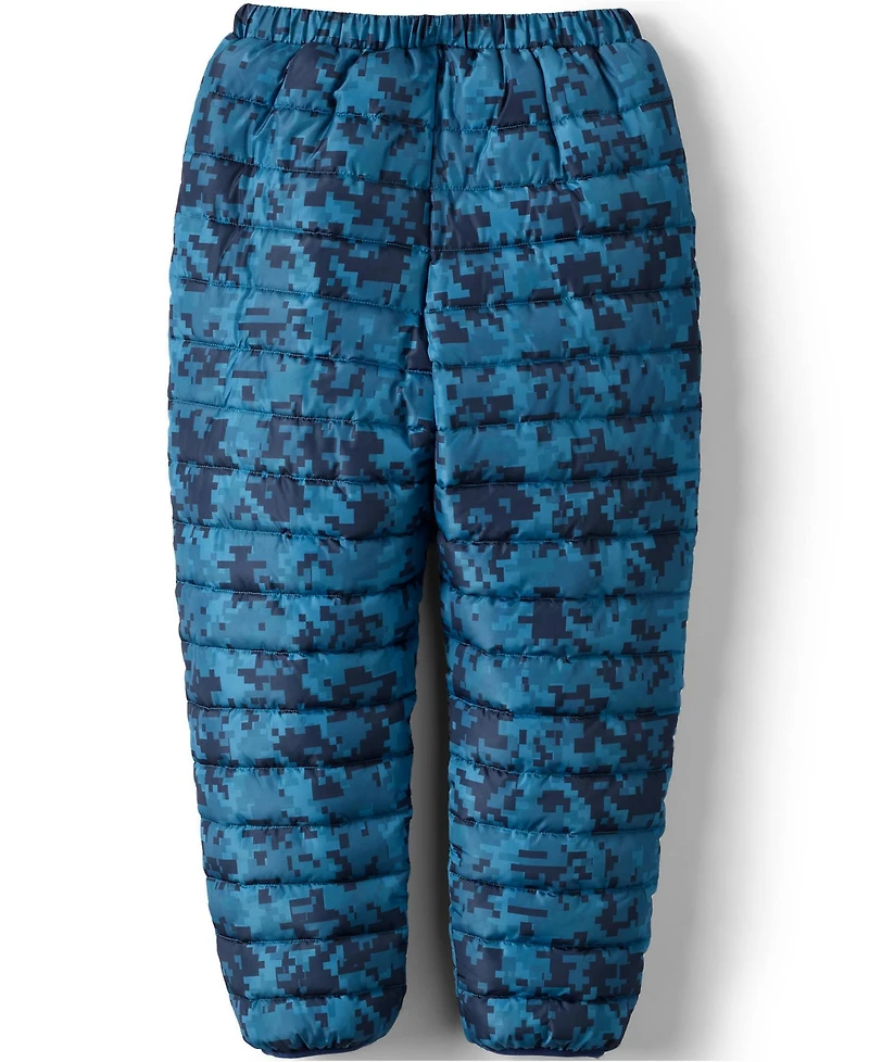 Lands' End Boys Reversible Fleece Puffer Pants