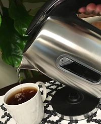MegaChef 1.2 Quart Steel Electric Tea Kettle