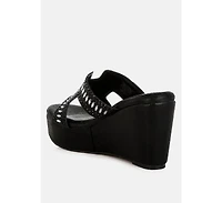 Marnier Diamante & Rhinestone Detail Cut-Out Sandals