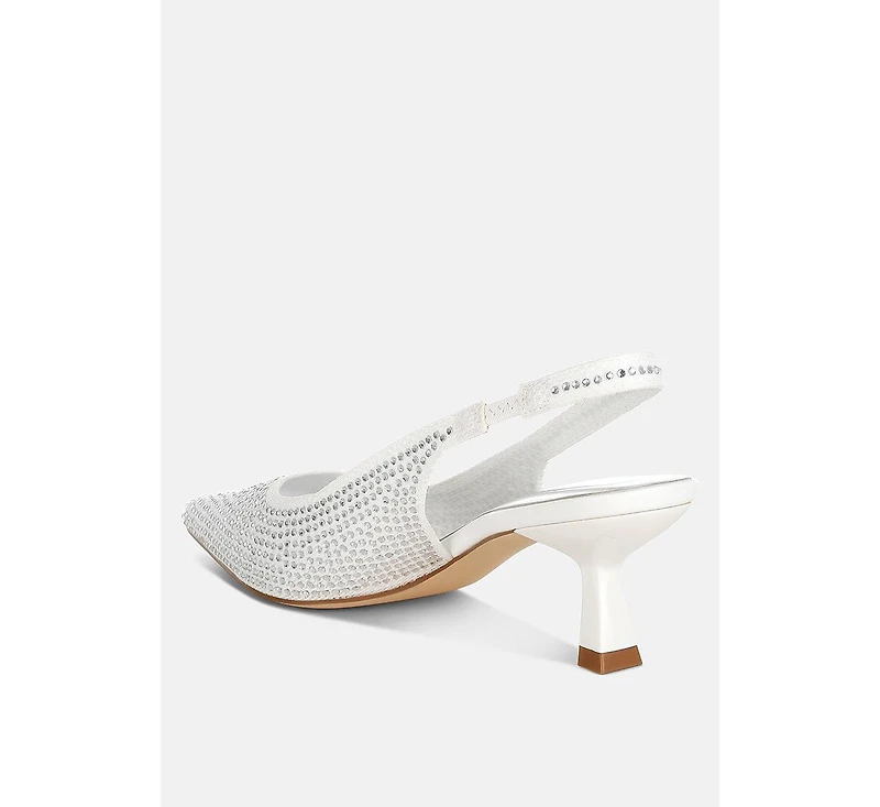 Julep Flyknit Rhinestone Slingback Sandals Women