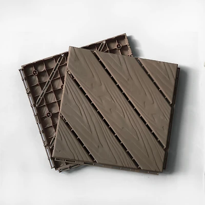 Streamdale Furniture Composite Deck Tiles for Indoor/Outdoor Spaces