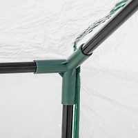 Streamdale Furniture 4' x 2' x 2' Portable Mini Greenhouse, Small Greenhouse with Pvc Cover, Roll-up Zippered Windows for Indoor, Outdoor Garden, Clea