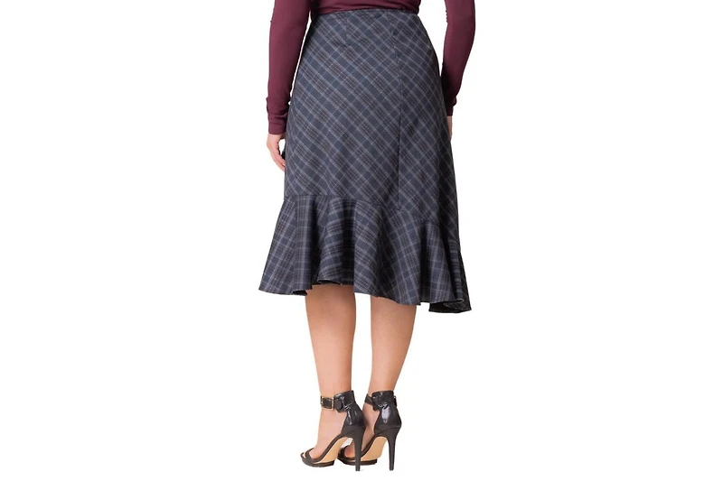 Kiyonna Plus Carina Flounce Skirt