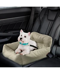 Co-Pilot Dog Beds for Cars, Booster Safety Car Seats for Small Dogs, Travel Pet Bed, Seat Belt Compatible
