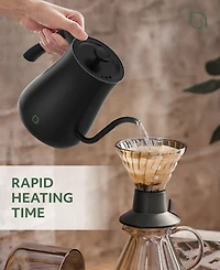 Willow Kitchen Digital Gooseneck Kettle with 5 Temperature Presets - Precision Heating Pouring for Perfect Brews