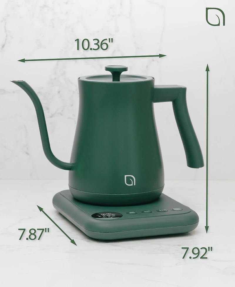Willow Kitchen Digital Gooseneck Kettle with 5 Temperature Presets - Precision Heating Pouring for Perfect Brews