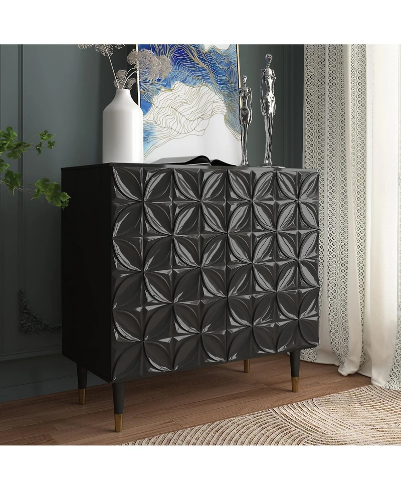 2 Door Locker Accent Cabinet