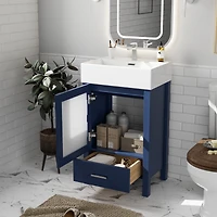 Streamdale Stylish 20" Vanity with Sink and Storage