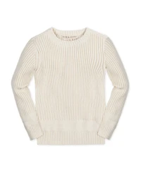 Hope & Henry Baby Boys Long Sleeve Herringbone Detail Crew Neck Pullover Sweater