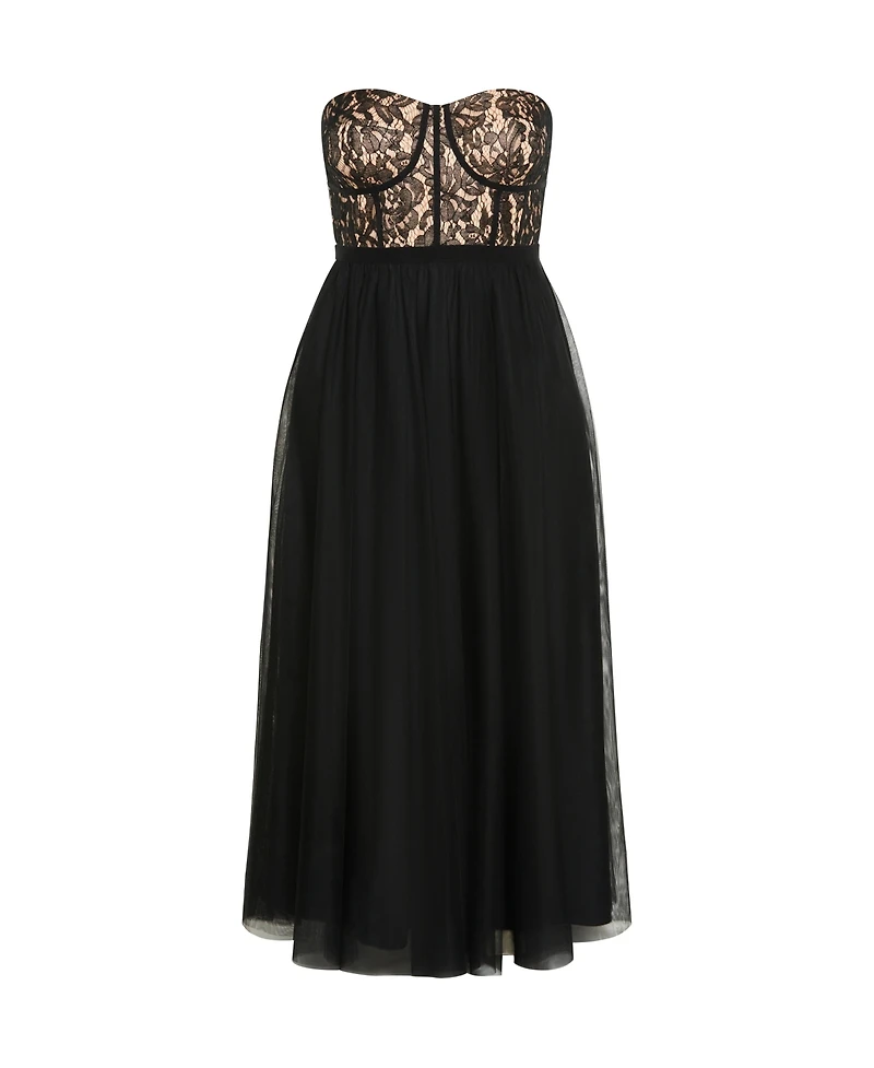 City Chic Plus Sweet Beauty Maxi Dress