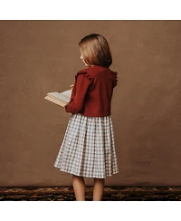 Hope & Henry Toddler Girls Sleeveless Stretch Poplin Sash Dress