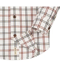 Hope & Henry Baby Boys Stretch Poplin Long Sleeve Button Down Shirt