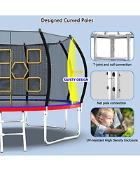 Streamdale 14FT Trampoline, Enclosure Net, Ladder, Astm Approved