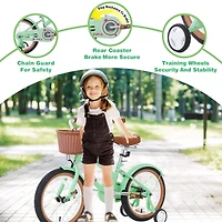 Streamdale Kids' 16" Bike with Training Wheels (Multicolor)