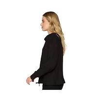 G Lifestyle Clothing Women's Rib Funnel Neck Sweatshirt
