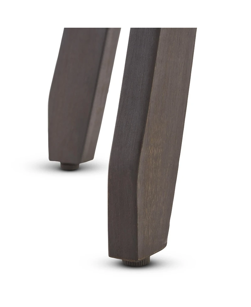 Simplie Fun Elegant Acacia Wood Barstools: Durable, Comfortable, And Perfect For Outdoor Spaces (Set Of 2)