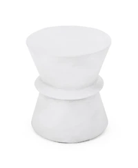 Streamdale Hourglass End Table Chic, Durable, And Assembly-Free