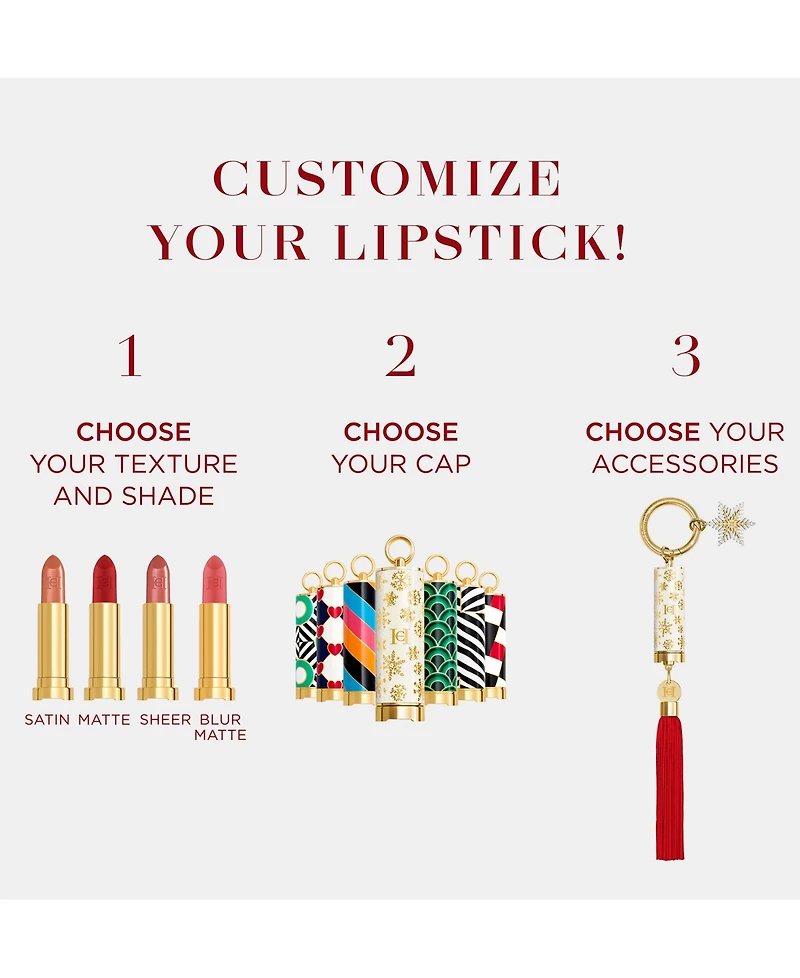 Carolina Herrera Fabulous Kiss Customizable Lipstick Cap
