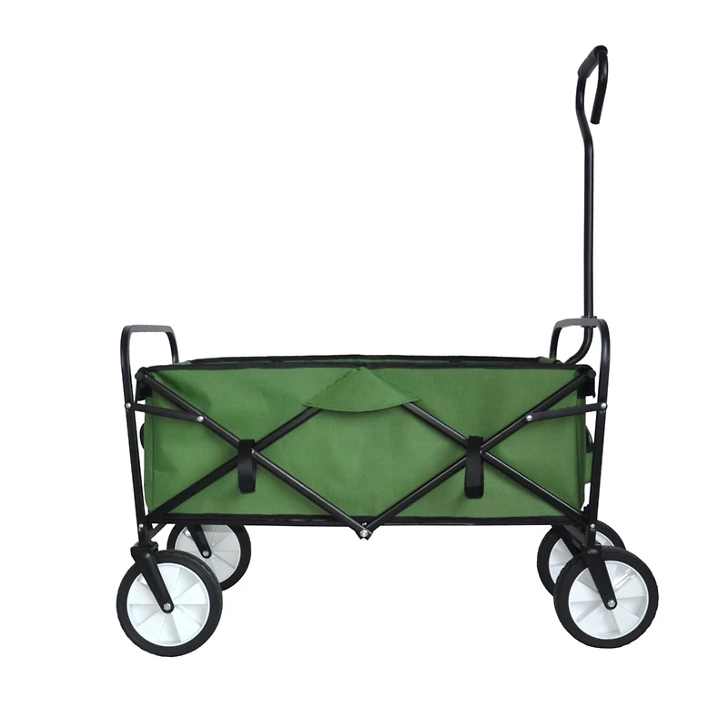 Streamdale Folding Wagon Garden Shopping Beach Cart (Green)
