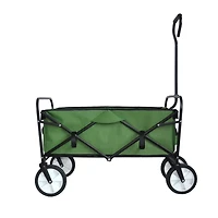 Streamdale Folding Wagon Garden Shopping Beach Cart (Green)