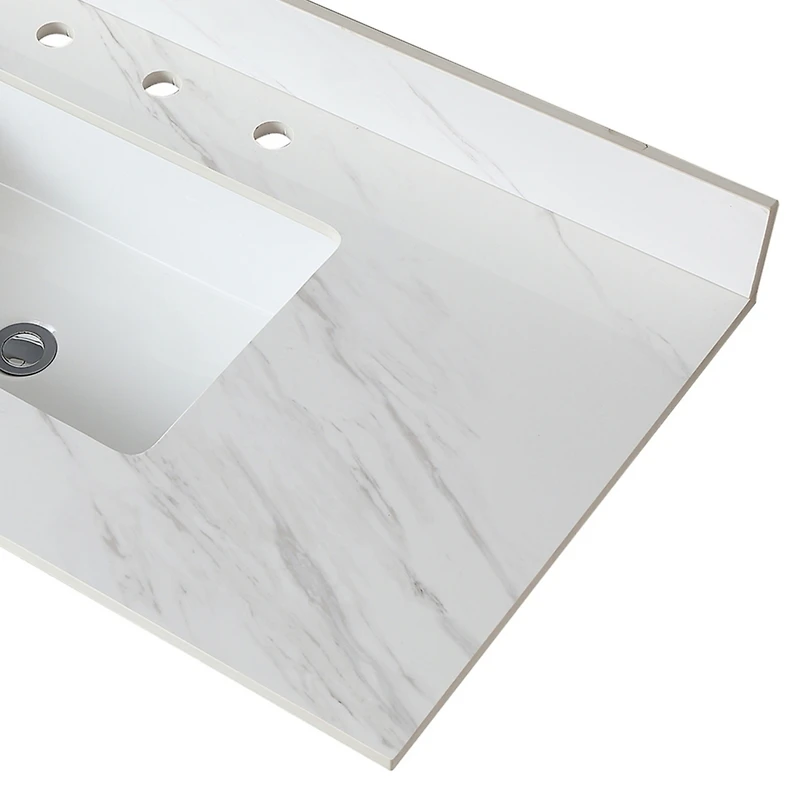 Streamdale 43" Marble Vanity Top with Sink and Backsplash