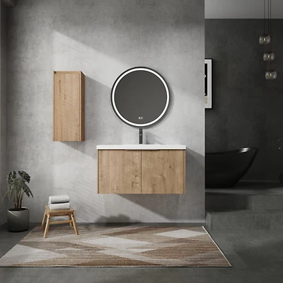 Streamdale Wall-Mounted Bathroom Vanity with Sink and Storage