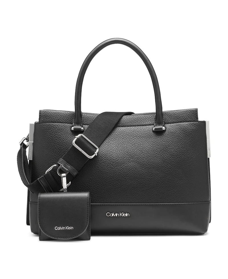 Calvin Klein Bianca Triple Compartment Convertible Satchel