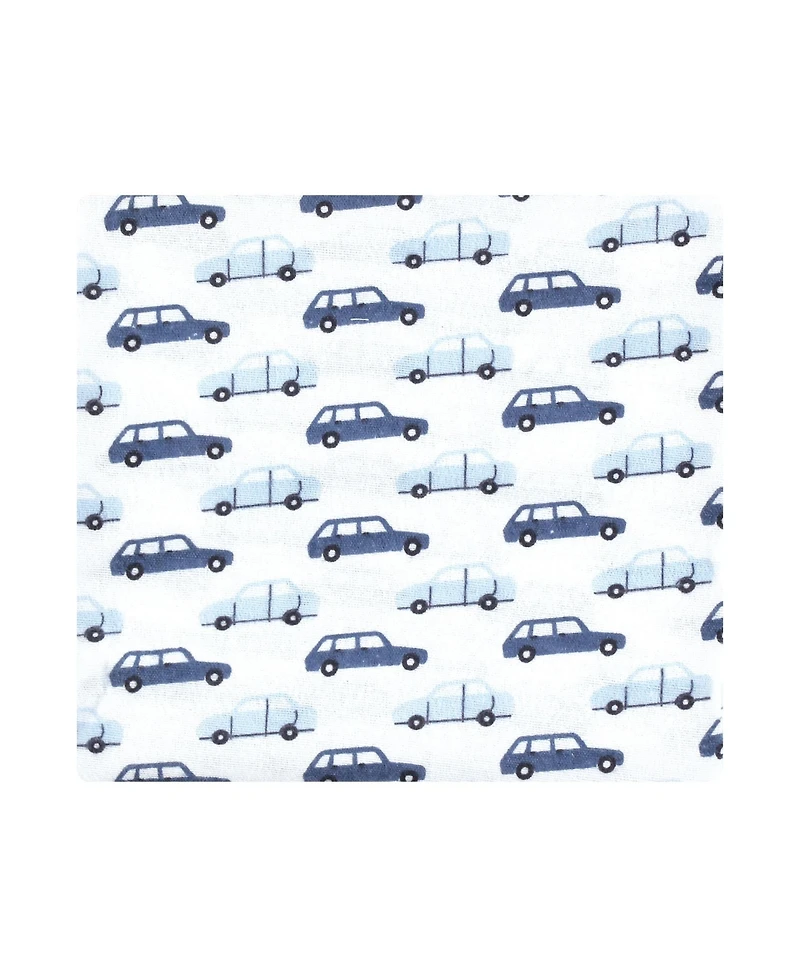 Hudson Baby Infant Boy Cotton Flannel Receiving Blankets, Cowboy, One