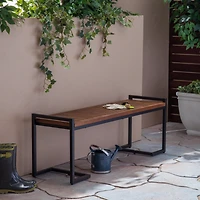 Streamdale Acacia Wood Bench Chic Style, Iron Strength