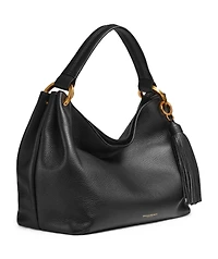 Donna Karan New York Glenwood Leather Shoulder with Tassel Detail