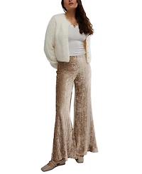 Free People Women's Star Sign Wide-Leg Velvet Pants
