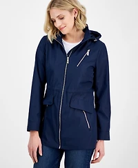 Michael Michael Kors Women's Hooded Water-Resistant Anorak Coat