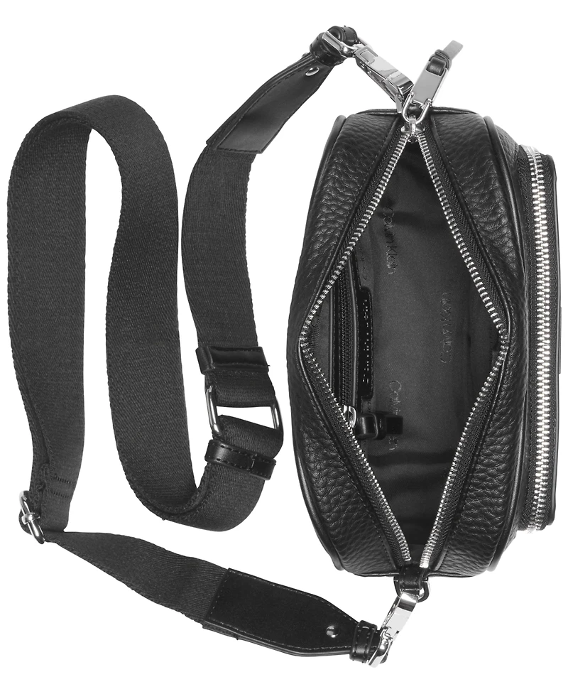 Calvin Klein Zulle Top Zipper Camera Bag with Signature Hang Off