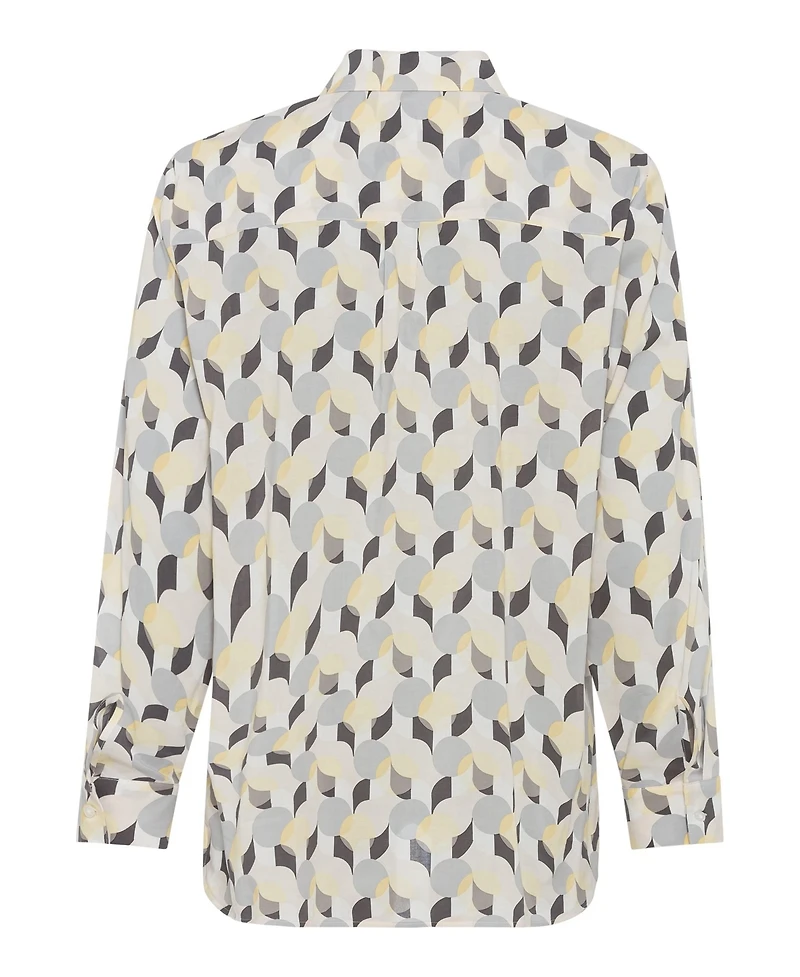 Olsen Women's Modern Retro Print Shirt
