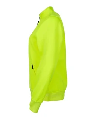 RefrigiWear Men's HiVis Quarter-Zip Sweatshirt - High Visibility Safety Pullover with Reflective Tape