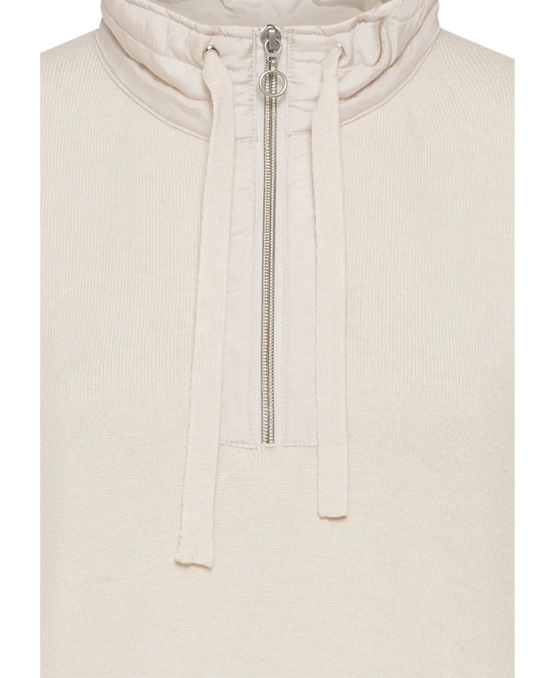 Olsen Women's Viscose Blend 1/4 Zip Sweater Dress