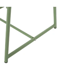 Modern Mesh Top Side Table For Outdoor Use