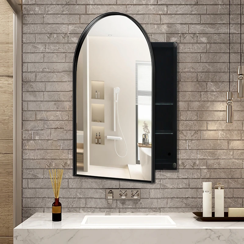 Streamdale Arched Recessed Medicine Cabinet with Mirror