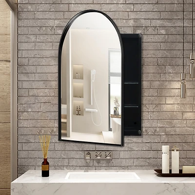 Streamdale Arched Recessed Medicine Cabinet with Mirror