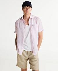 Tommy Hilfiger Men's Regular-Fit Stripe Linen Shirt