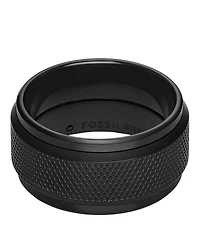 Fossil Knox Spinner Stainless Steel Band Ring