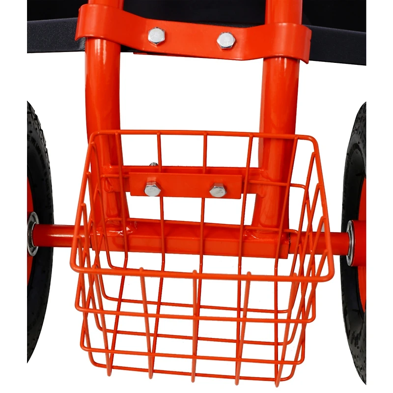Streamdale Swivel Seat Garden Cart with Tool Tray (Refurbished)