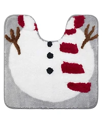 Avanti Snowman Flake Bath Rug Set
